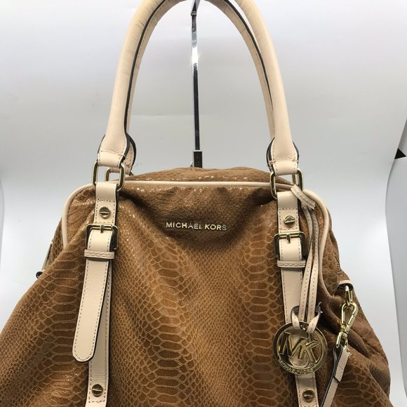 Michael Kors Snake Print Leather CrossBody Bag - Picture 4 of 10